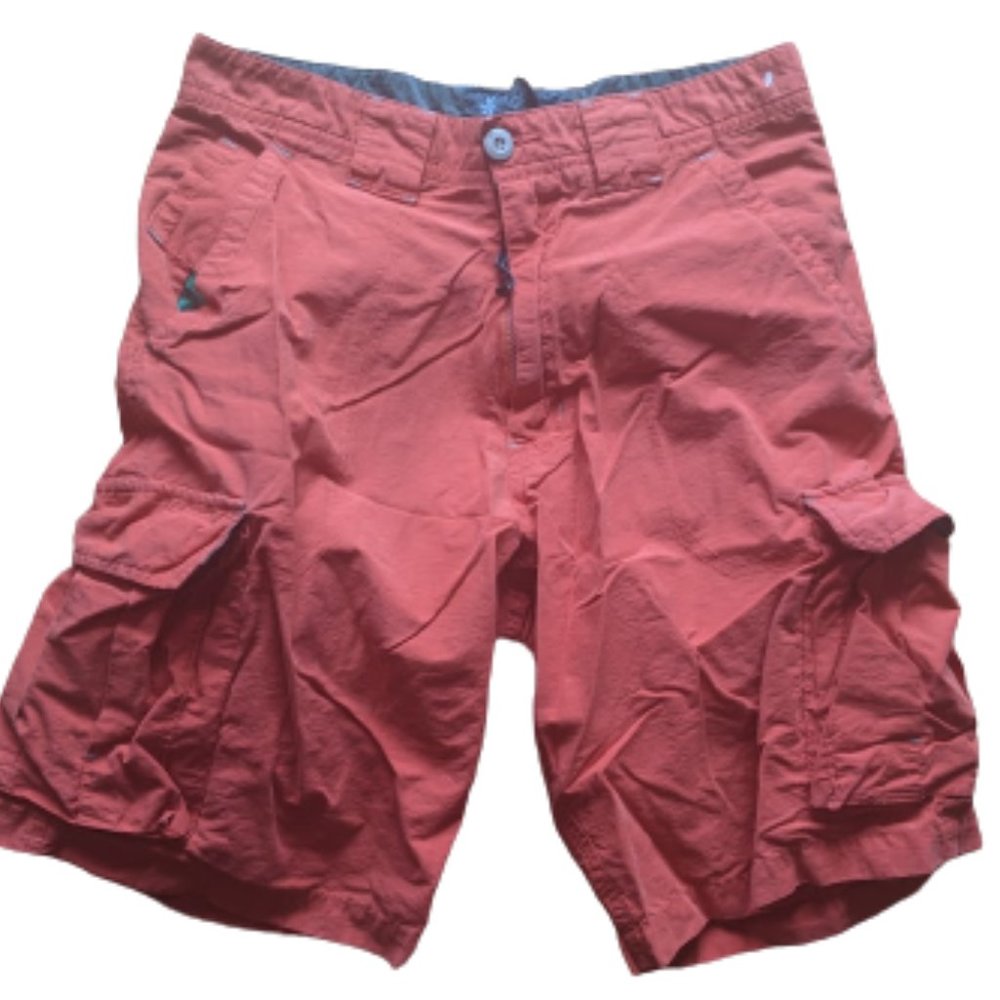 ---  Orange Cargo Shorts Men Size 30